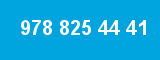 978 825 44 41 978 825 44 41